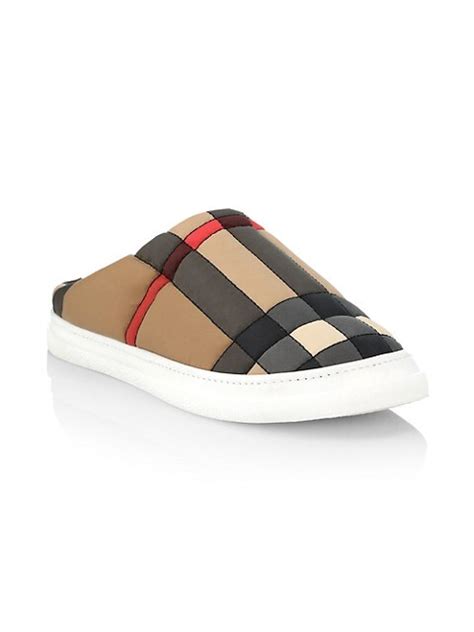 burberry homie slippers|Burberry Homie Quilted Vintage Check Slippers .